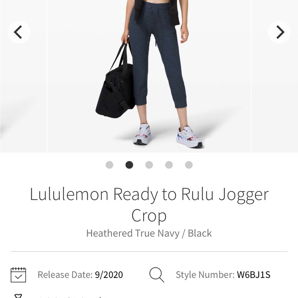Lululemon Athletica Sulu Crop Jogger Pants Size 14